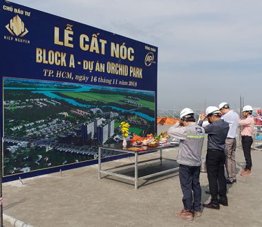 BLOCK A CĂN HỘ ORCHID PARK: Đã cất nóc 16/11/2018